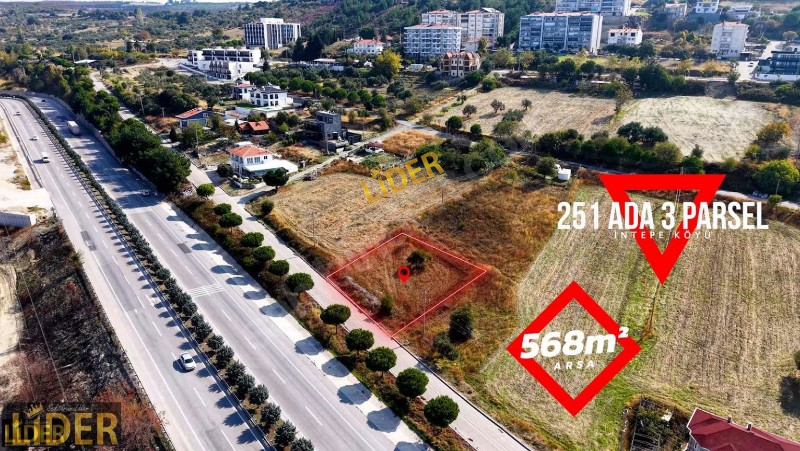 ÇANAKKALE İNTEPEDE BOĞAZA NAZIR EŞSİZ ARSA FIRSATI! 568 m2